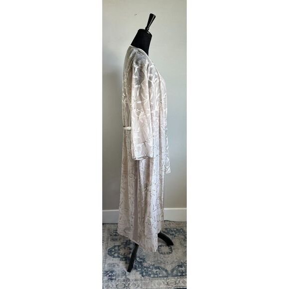 Vintage Jones New York Women’s Sheer Burnout Leaf Design Chemise/Robe Set S\M - Picture 6 of 10